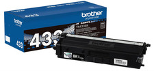 Brother TN433BK Black Toner Genuine OEM High Yield 4500 Pages New picture
