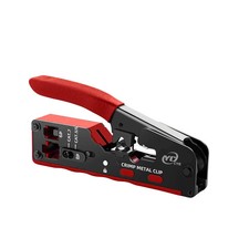 RJ45 RJ12 RJ11 Pass Through Crimping Tool Cat7 Cat6 Cat5E Ethernet Stripper picture