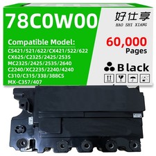 78C0W00 Waste Toner Bottle Compatible for Lexmark CX421 CX522 CX622 CX625 CS521 picture