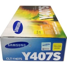 Original Samsung CLT-Y407S Yellow Toner. New Sealed Box, We Ship Fast picture
