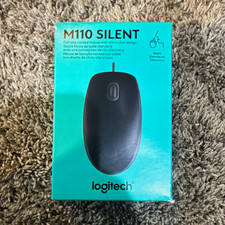 Logitech M110 Silent Wired Optical Mouse 1000 DPI 3-Button Ambidextrous Black picture