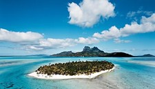 Landscape nature island palm trees mountains beach sea Custom Gaming Mat Desk picture