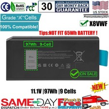 ✅97Wh X8VWF Laptop Battery For Dell Latitude 14 Rugged 5404 5414 E5404 7404 7414 picture