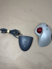 Logitech T-RA18 Cordless Trackman Wheel Trackball Mouse w Receiver Dongle Tested picture