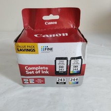 Genuine New Canon PG-243 CL-244 Ink Cartridge Black/Color Combo Value Pack  picture