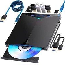 LiteOn External Blu-ray Drive USB-A/C Compatible Slim & Lightweight [Age 13+] picture