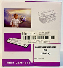 Limeink 2-Pack Black Toner Cartridge for Xerox Phaser 6020 6022 WorkCentre 6025 picture