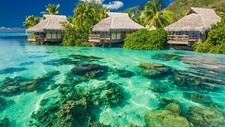 Landscape beach island nature tropical resort water Custom Gaming Mat Desk picture