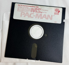 Ms. Pac-Man IBM/PC 1983 by Thunder Mountain Namco Floppy Disk Game 5.25