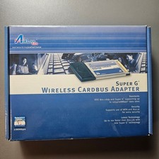 New Open Box AIRLINK 101 SUPER G WIRELESS CARDBUS ADAPTOR - 802.11b/g - 108Mbpss picture