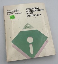 Vintage 1987 Lotus 1-2-3 Financial Management Book & Original 5.25