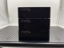 Lot of 3 Plugable USB 3.0 Universal Laptop Docking Station picture