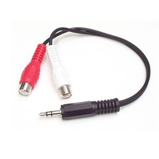 StarTech MUMFRCA 6in Stereo Audio Cable - 3.5mm Male to 2x RCA Female picture