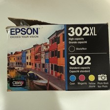 Epson T302XLBCS Printer Ink Cartridges - Black/Cyan/Magenta/Yellow Exp 01/2024 picture