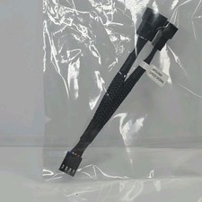 4-pin PWM Y Splitter Cable 1:2 With Fan Speed Signal 10cm Black picture