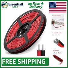 65.6ft Low Voltage 22AWG Wire - Tin-Plated Copper, Red & Black picture