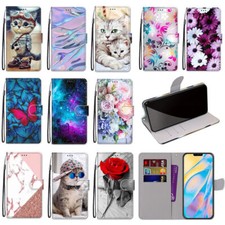 Marble Cat Flower Wallet Cover Case For OPPO A60 A40 A59 A3 A38 A36 Reno 6Z 5Z picture