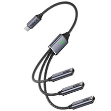 Danfetsoy USB C Splitter 1 in 3 Out, Multi C Cable, Type C Black picture