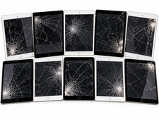 LOT OF 10 Apple iPad Air 1 Cellular A1475 Unlocked Cracked Screens picture