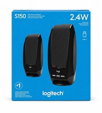 Logitech S150 USB Stereo Speakers for Desktop or Laptop - Black (980-000309) picture