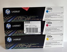 GENUINE SET HP LASERJET COLOR TONER HP CF351A CF352A CF353A NEW 130A picture