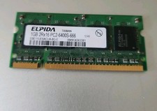 Elpida PC2-6400 (DDR2-800) 1 GB SO-DIMM 800 MHz PC2-6400 DDR2 SDRAM Memory... picture