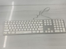 Apple A1243 Wired Aluminum Keyboard with Numeric Keypad USB EMC 2171 MB110LL/B picture