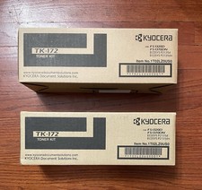 2pcs New Genuine Kyocera TK-172 Black Toner Kit FS-1300D, FS-1370DN picture
