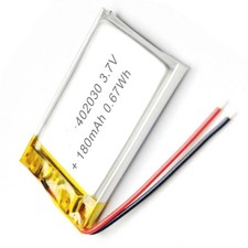 2pcs 3.7V 180mAh 402030 Li-Polymer Li Lipo Battery For CHARGING TREASURE POWER picture