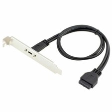 CY USB 3.0 Motherboard 19p Header to Single Port USB 3.1 Type C Female Cable picture