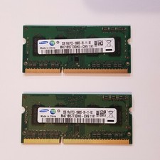 🔥 Samsung 2x2GB (4GB Total) Ram Memory DDR3 1Rx8 PC3-10600S M471B5773DH0-CH9 picture