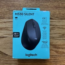 New Logitech M330 Silent Wireless Mouse Black 910-004905 No USB Receiver Dongle picture