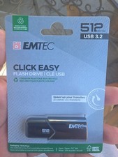 Emtec B110 Click Easy 3.2 512GB USB Type-A 3.2 Gen 2 (3.1 Gen 2) Black picture