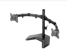 MonTEK Stable Freestanding Dual Monitor Stand For 17–32” Computer Screens picture