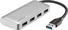 Insignia- 4-Port USB 3.0 Hub - Gray picture
