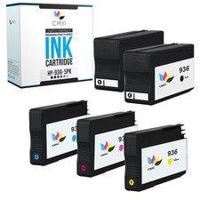 Compatible CMYi 936 Combo Pack of 5 Ink Cartridges for HP OfficeJet Pro 9135e picture