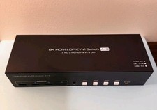 KVM Switch 4 PCs 3 Monitors 8K HDMI 2.1 DP 1.4 USB 3.0 picture