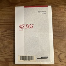 MS-DOS Version 5 Reference Guide Compaq Unopened New In Package Vintage Manual picture