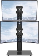 Vertical Dual Monitor Stand For Two 32 Inch Screens Height Adjustable VESA picture