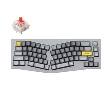 Keychron Q8 65% Alice Mechanical Keyboard Silver Grey Gateron Red picture