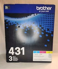 NEW GENUINE - BROTHER TN431 3-PACK CMY COLOR TONER - TN4313PK - SEALED BAGS picture
