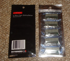 2 X 5 packs of 4 Pin Fan Simulator. Buyminers 2nd Generation. NEW picture