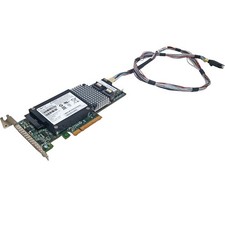 Sun LSI MR SAS 9261-8i 8-Port 6Gb PCIe x8 RAID Controller +530-4119-01 SAS Cable picture