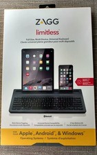 NEW ZAGG Limitless Full-Size Universal Bluetooth Keyboard - Black picture