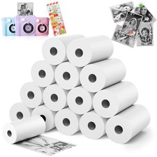 15 Rolls Kids Camera Paper Roll Refill - HD kids camera instant print paper, ... picture