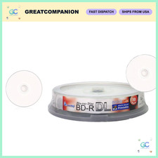 50GB 6X Blu-ray BD-R DL Printable Discs - White Inkjet Hub (10 Pack) picture