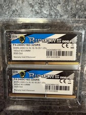 G.SKILL Ripjaws 32GB 2x16GB DDR4-2400 SO-DIMM SODIMM RAM CL16 F4-2400C16D-32GRS picture