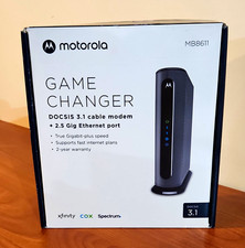 Motorola MB8611 DOCSIS 3.1 Cable Modem 2.5Gb 1-Port Ethernet Black Comcast picture