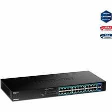 TRENDnet TPE-TG262 26-Port Gigabit PoE+ Switch 380W 1U Rack picture
