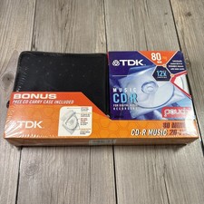 TDK CD-R 20-Pack + CD Carry Case Gift Set NEW, Sealed picture